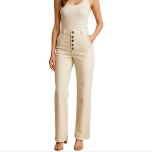 House of Harlow Wide Leg High Waist Soft Curduroy pants size 6